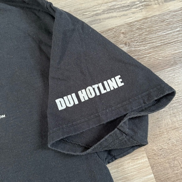 DUI Cops Lie Hotline Utah tourist t shirt
Slight faded black double sided rap - Picture 6 of 7